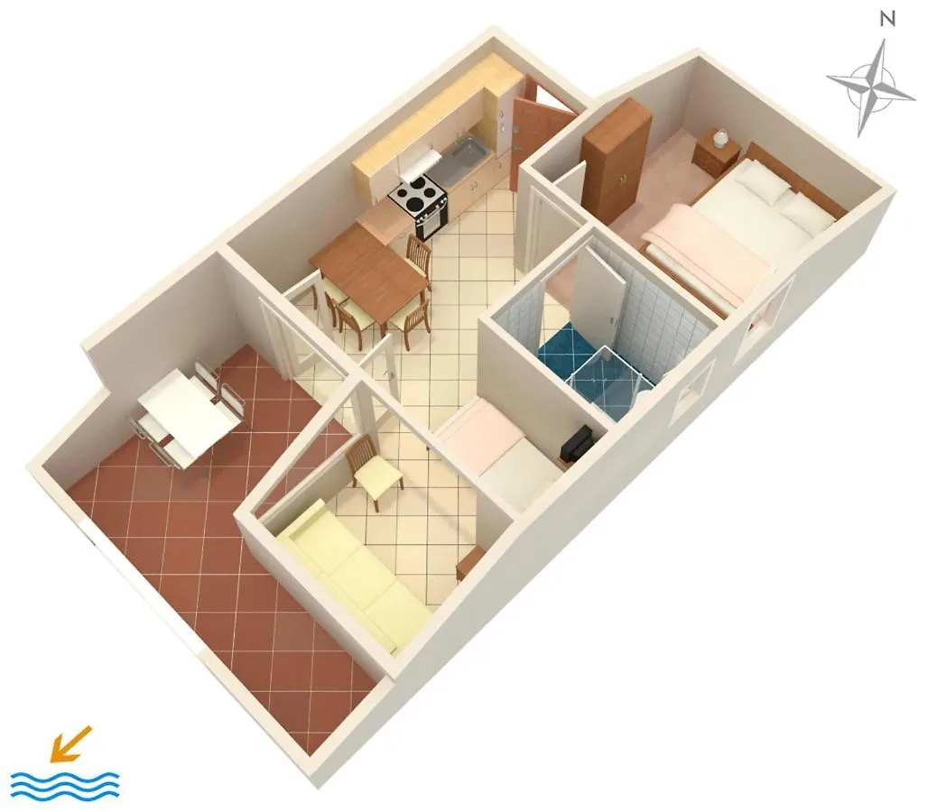 Apartments By The Sea Mandre, Pag - 4098 Mandre